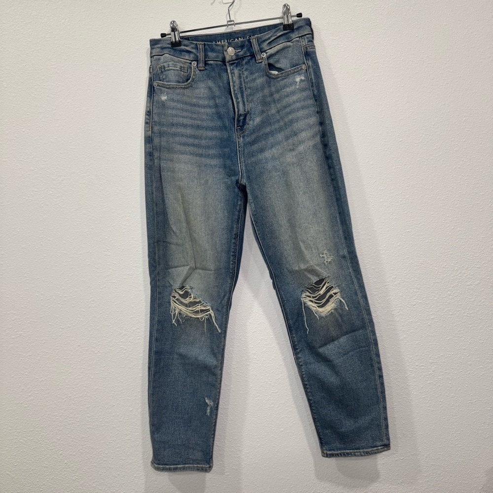 American Eagle Outfitters Boyfriend Jeans in Blue